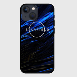 Чехол для iPhone 13 mini Starfield logo blue background