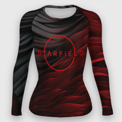 Женский рашгард 3D Starfield  logo abstract