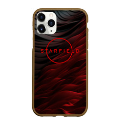 Чехол для iPhone 11 Pro Max матовый Starfield  logo abstract