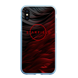 Чехол для iPhone XS Max матовый Starfield  logo abstract