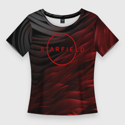 Женская футболка 3D Slim Starfield  logo abstract