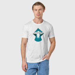 Мужская футболка хлопок Приземление НЛО - фото 2