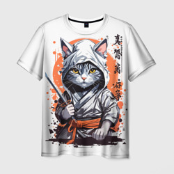 Мужская футболка 3D Ninja cat shindo