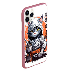 Чехол для iPhone 11 Pro матовый Ninja cat shindo - фото 2