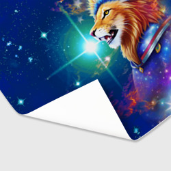 Бумага для упаковки 3D Космический лев - неоновое свечение - фото 2