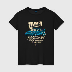 Женская футболка хлопок Mercedes-Benz 190E Summer