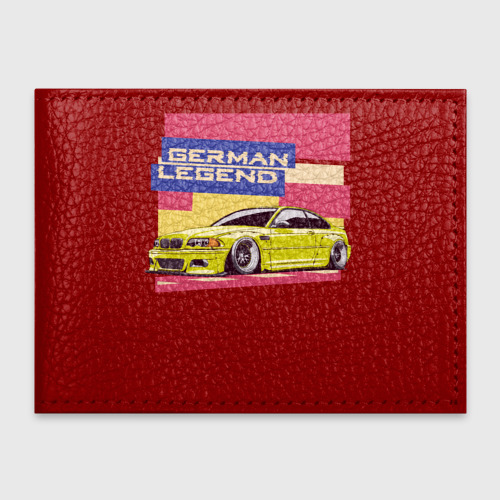 Обложка для студенческого билета BMW M3 German Legend, цвет красный