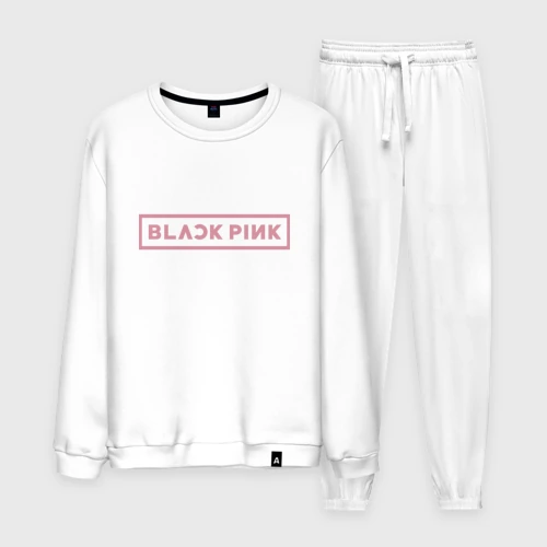 Мужской костюм хлопок Black pink - logotype - South Korea