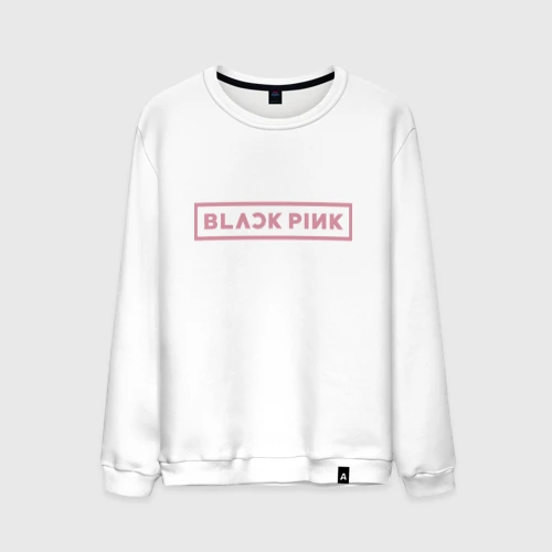 Мужской свитшот хлопок Black pink - logotype - South Korea
