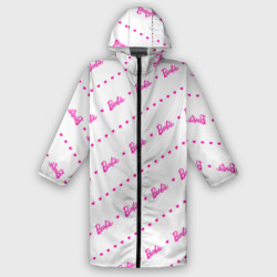 Мужской дождевик 3D Барби паттерн - логотип и сердечки