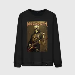 Мужской свитшот хлопок Megadeth skeleton - heavy metal