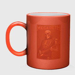 Кружка хамелеон Megadeth - skeleton - heavy metal - фото 2