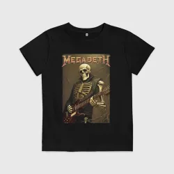 Детская футболка хлопок Megadeth skeleton - heavy metal
