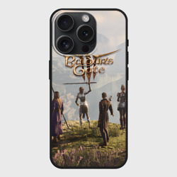 Чехол силиконовый для Apple iPhone 15 Pro матовый Отряд Врат Балдура