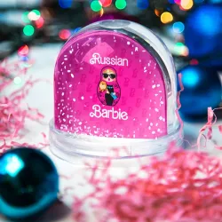Игрушка Снежный шар Barbie russian - фото 2