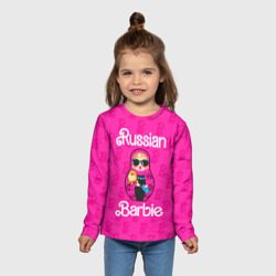 Детский лонгслив 3D Barbie russian - фото 2