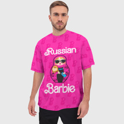 Мужская футболка oversize 3D Barbie russian - фото 2