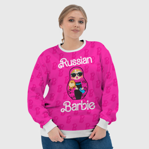 Женский свитшот 3D Barbie russian, цвет 3D печать - фото 6