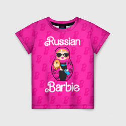 Детская футболка 3D Barbie russian