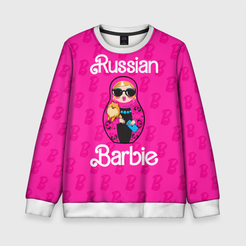 Детский свитшот 3D Barbie russian, цвет 3D печать