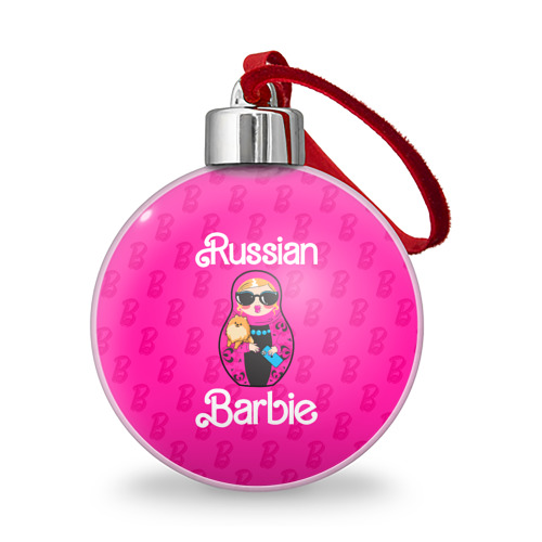 Ёлочный шар Barbie russian