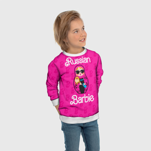 Детский свитшот 3D Barbie russian, цвет 3D печать - фото 5