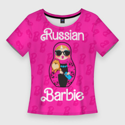 Женская футболка 3D Slim Barbie russian