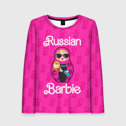 Женский лонгслив 3D Barbie russian