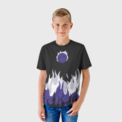 Детская футболка 3D Black fire emoji - фото 2
