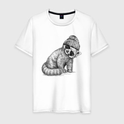 Мужская футболка хлопок Малая панда хипстер