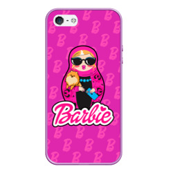 Чехол для iPhone 5/5S матовый Девушка Барби