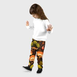 Детские брюки 3D Грибы с листвой узор - фото 2
