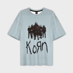 Мужская футболка oversize 3D Korn band