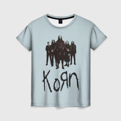 Женская футболка 3D Korn band