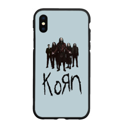 Чехол для iPhone XS Max матовый Korn band