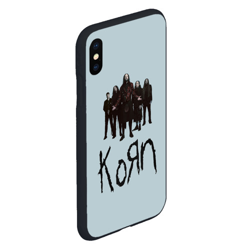 Чехол для iPhone XS Max матовый Korn band, цвет черный - фото 3