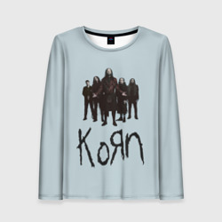 Женский лонгслив 3D Korn band