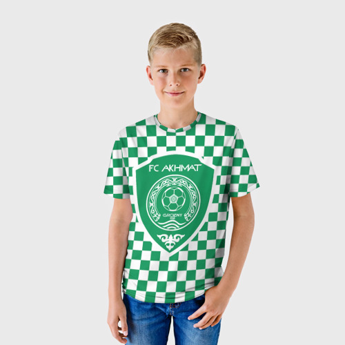 Детская футболка 3D Футбольный Клуб Ахмат, цвет 3D печать - фото 3