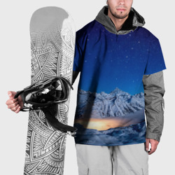 Накидка на куртку 3D Зима и космос