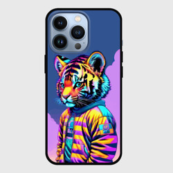 Чехол для iPhone 13 Pro Cool tiger cub - pop art