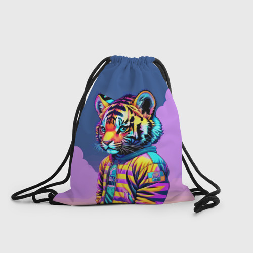 Рюкзак-мешок 3D Cool tiger cub - pop art