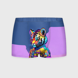 Мужские трусы 3D Cool tiger cub - pop art