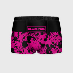 Мужские трусы 3D Black pink - emblem - pattern - music