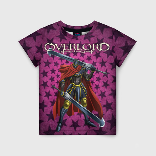 Детская футболка с принтом Overlord Ainz, вид спереди №1