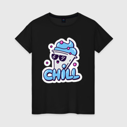 Женская футболка хлопок Отдых chill