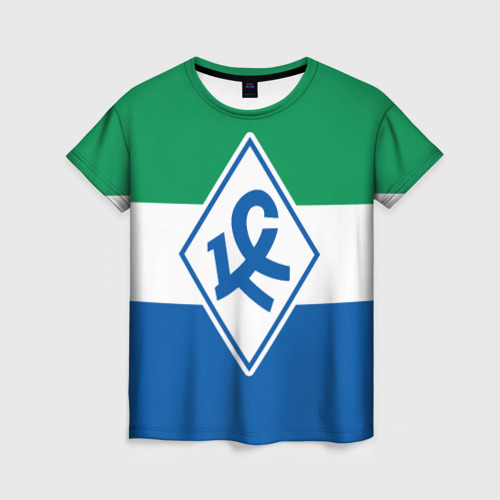 Женская футболка 3D с принтом Крылья Советов - футбольный клуб, вид спереди #2
