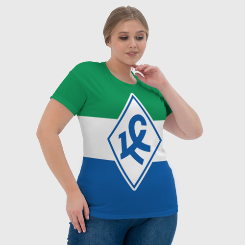 Женская футболка 3D с принтом Крылья Советов - футбольный клуб, фото #4