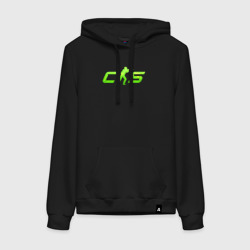 Женская толстовка хлопок CS2 green logo