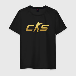 Мужская футболка хлопок CS 2 gold logo