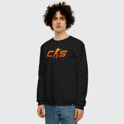 Мужской свитшот хлопок CS 2 orange logo - фото 2